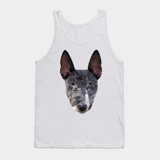 Low Poly Dog Bullterrier Pet Great Britain Art Tank Top